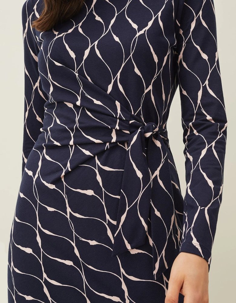 Ally Abstract Print Dress