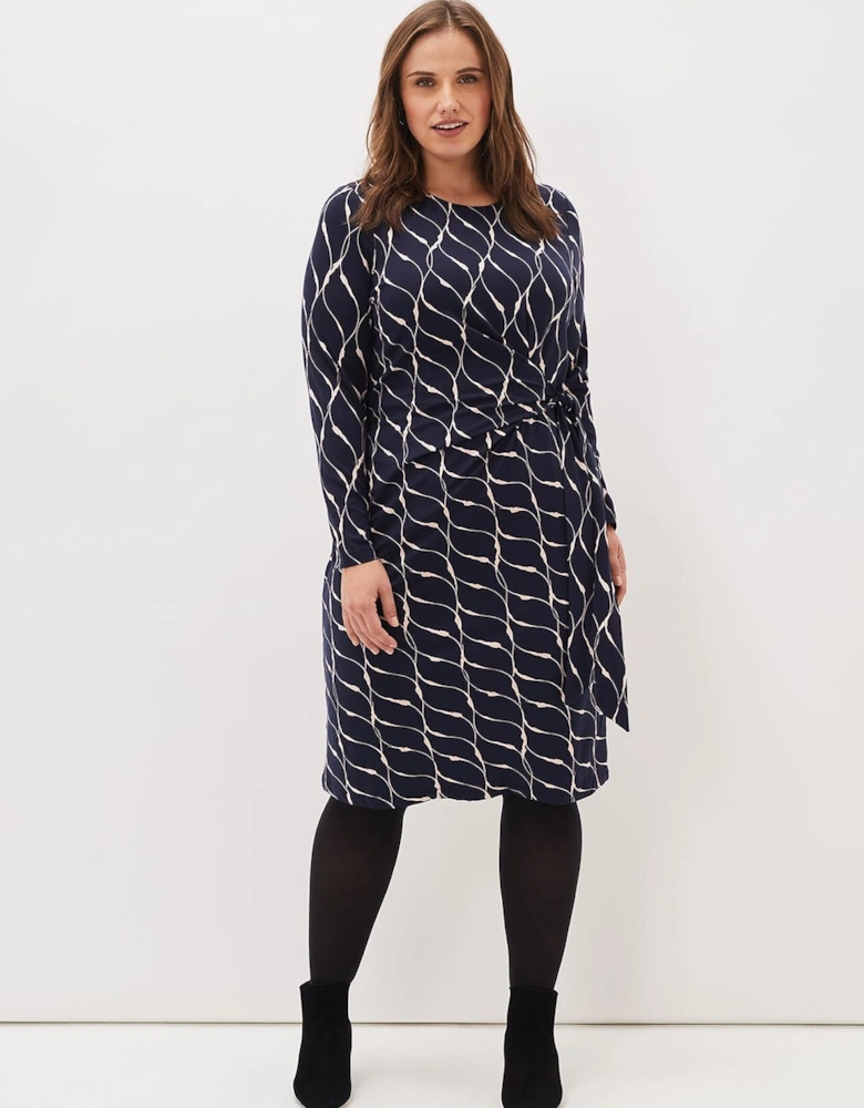 Ally Abstract Print Dress