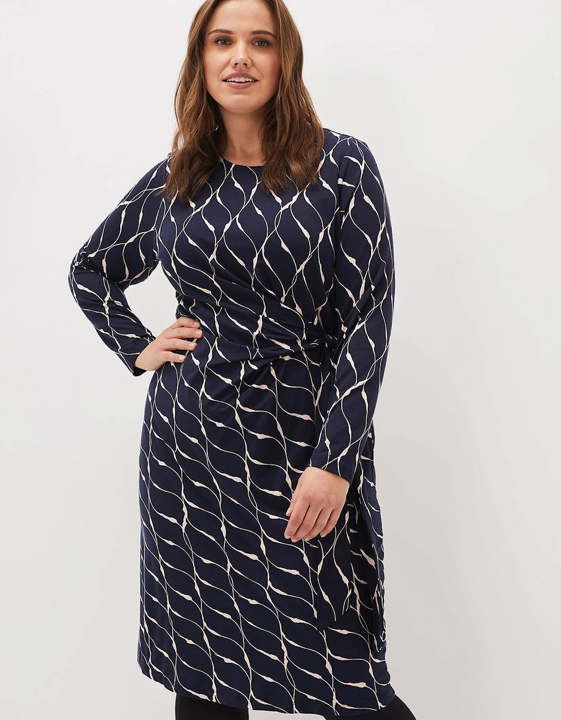 Ally Abstract Print Dress