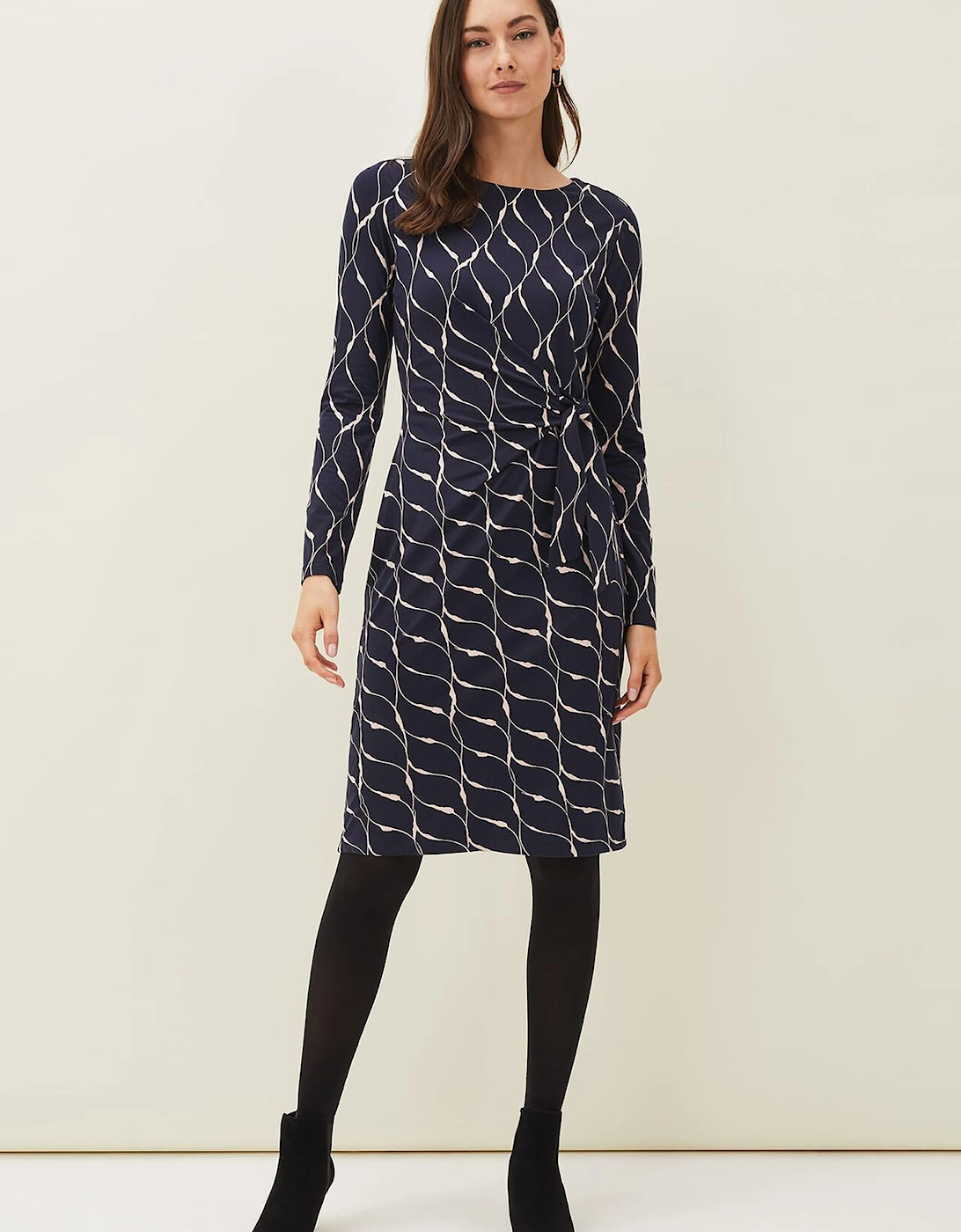 Ally Abstract Print Dress