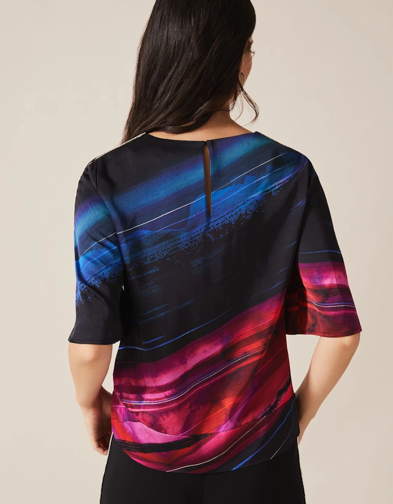 Sena Diamante Print Blouse