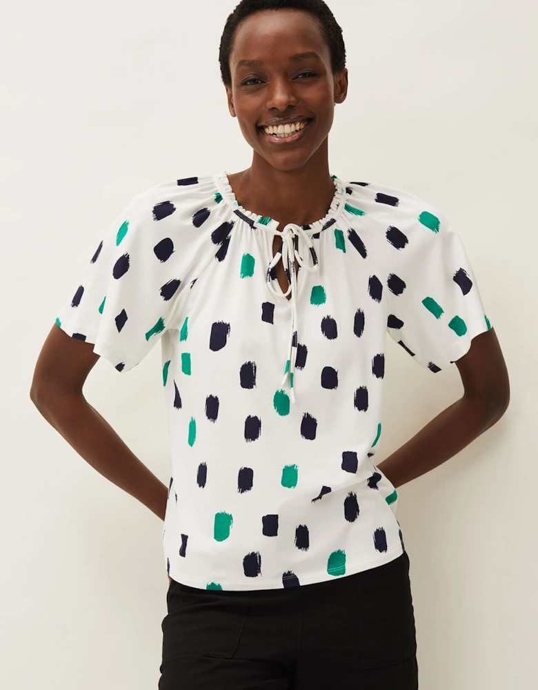 Dia Spot Print Top