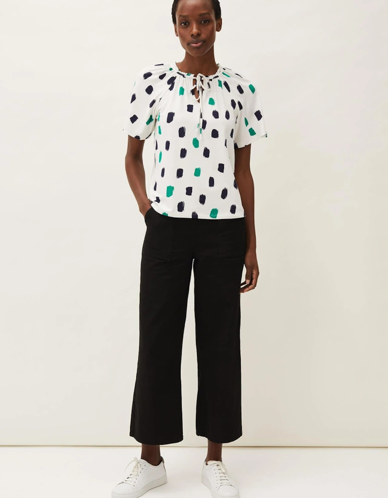 Dia Spot Print Top