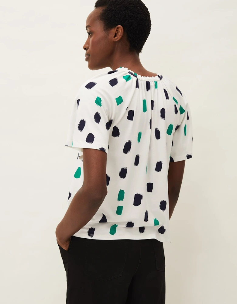 Dia Spot Print Top