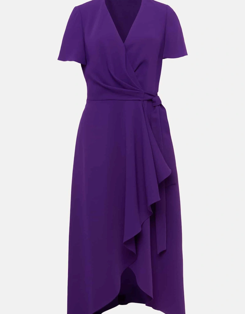 Julissa Ruffle Wrap Midi Dress