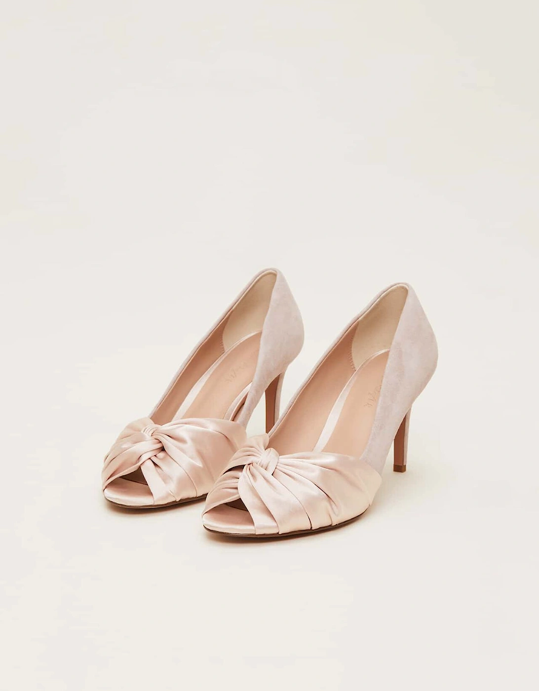 Satin Twist Peeptoe Shoe