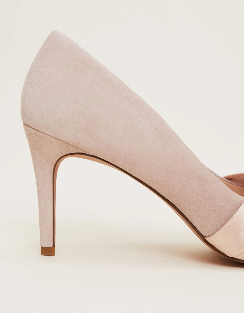 Satin Twist Peeptoe Shoe