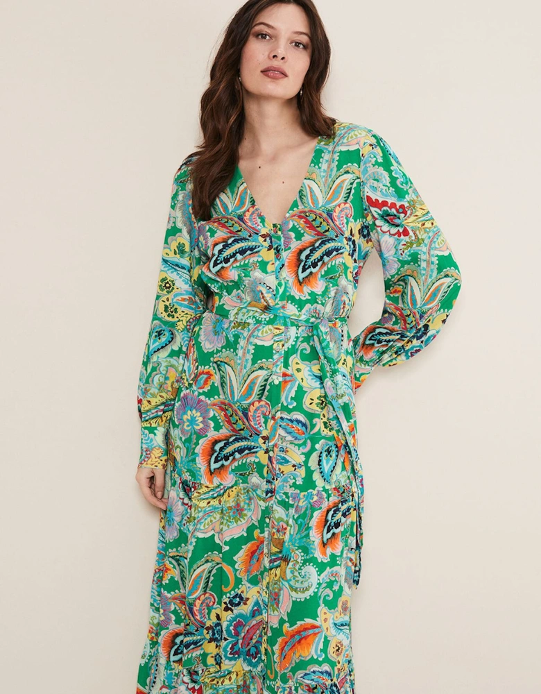 Azalia Paisley Maxi Dress