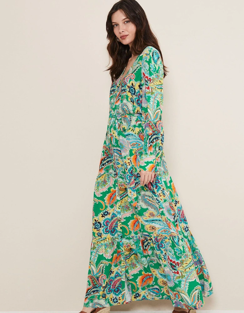 Azalia Paisley Maxi Dress