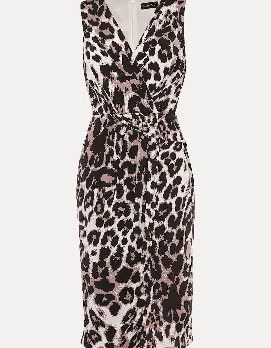 Chelsie Leopard Print Sleeveless Jersey Dress