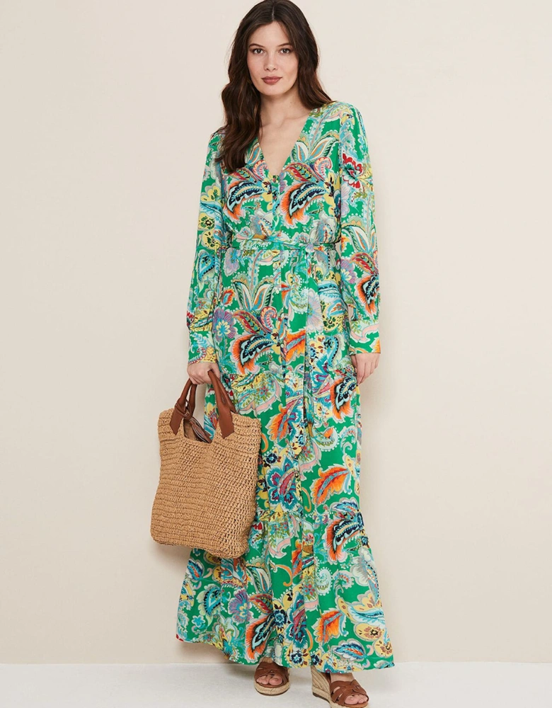 Azalia Paisley Maxi Dress