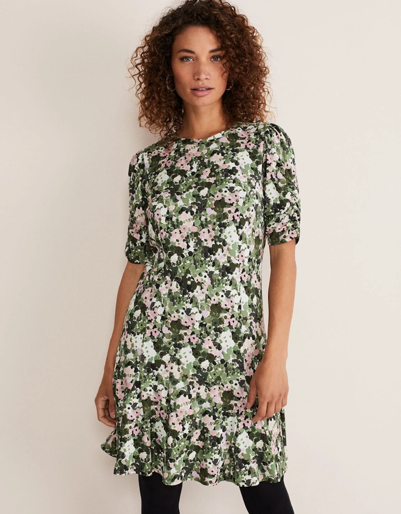 Jolee Printed Jersey Dress