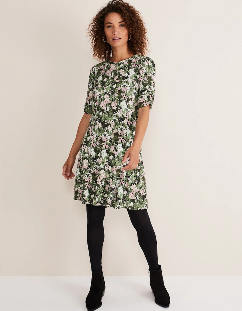 Jolee Printed Jersey Dress