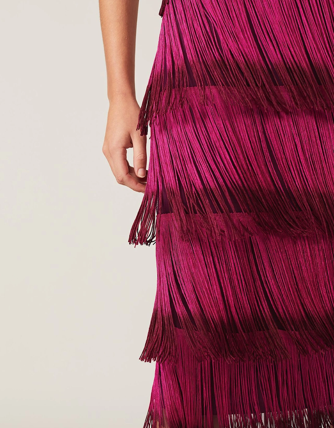 Katalina Dip Dye Fringe Dress