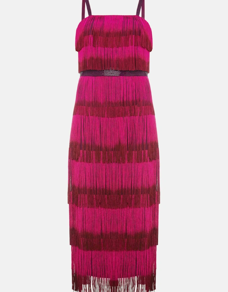 Katalina Dip Dye Fringe Dress