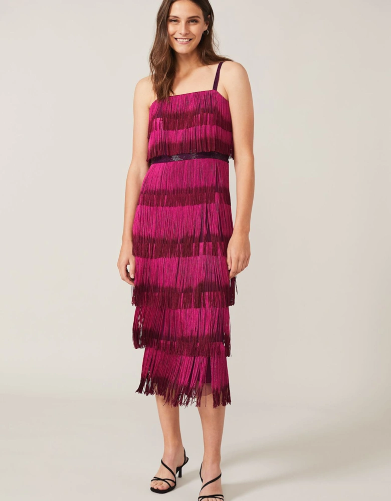 Katalina Dip Dye Fringe Dress