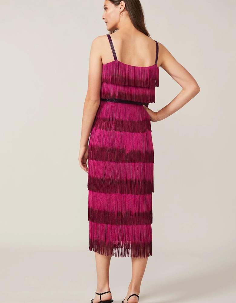 Katalina Dip Dye Fringe Dress