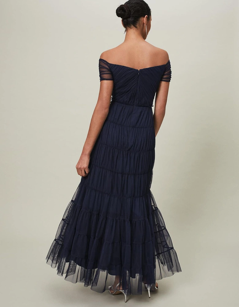 Layla Tulle Tiered Maxi Dress