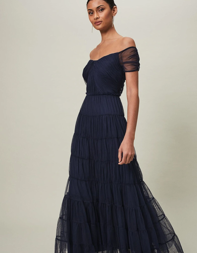 Layla Tulle Tiered Maxi Dress