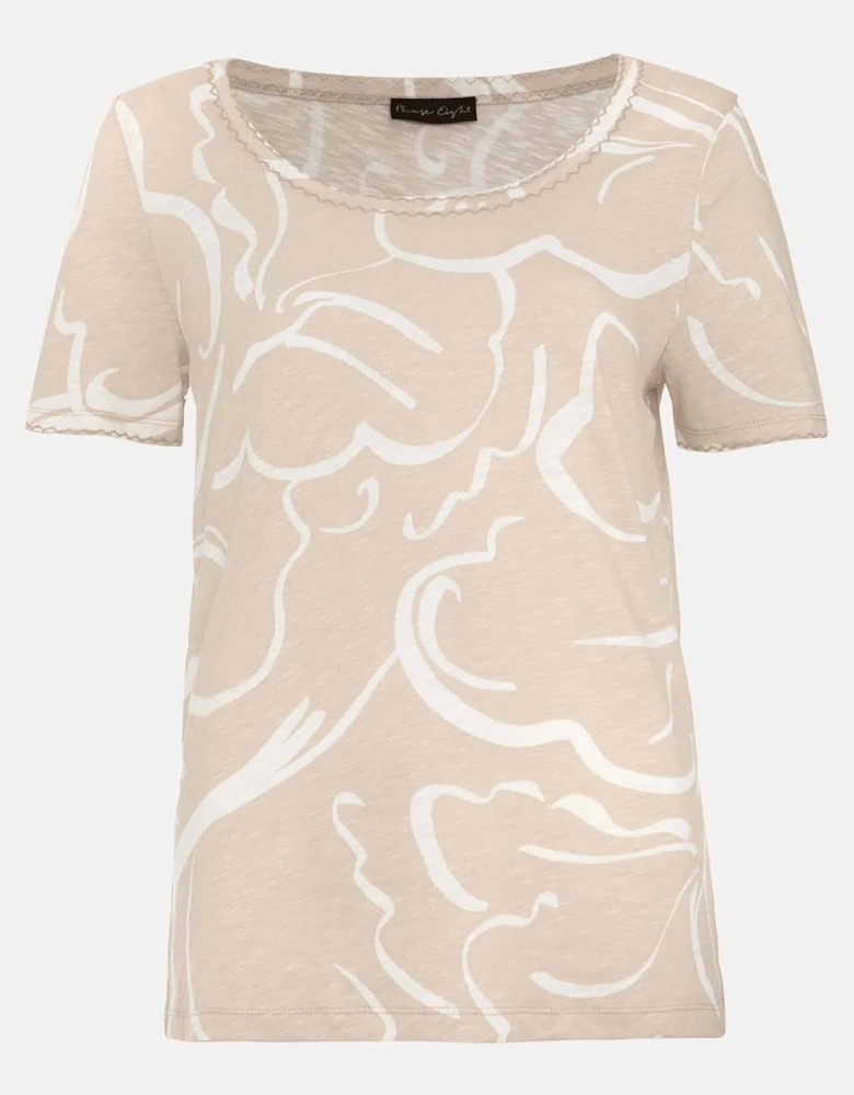 Nia Linear Print Top