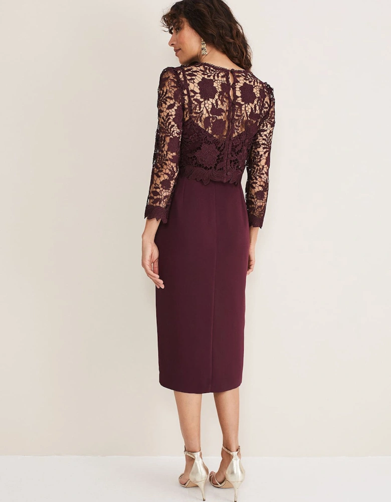 Adeline Double Layer Lace Dress