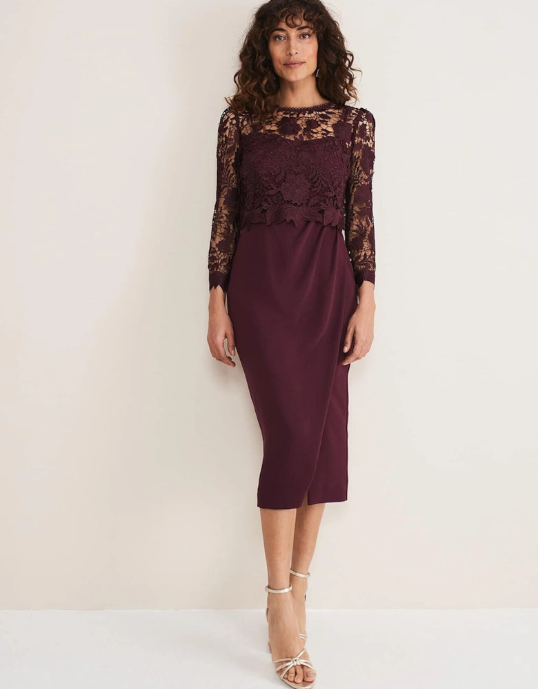 Adeline Double Layer Lace Dress