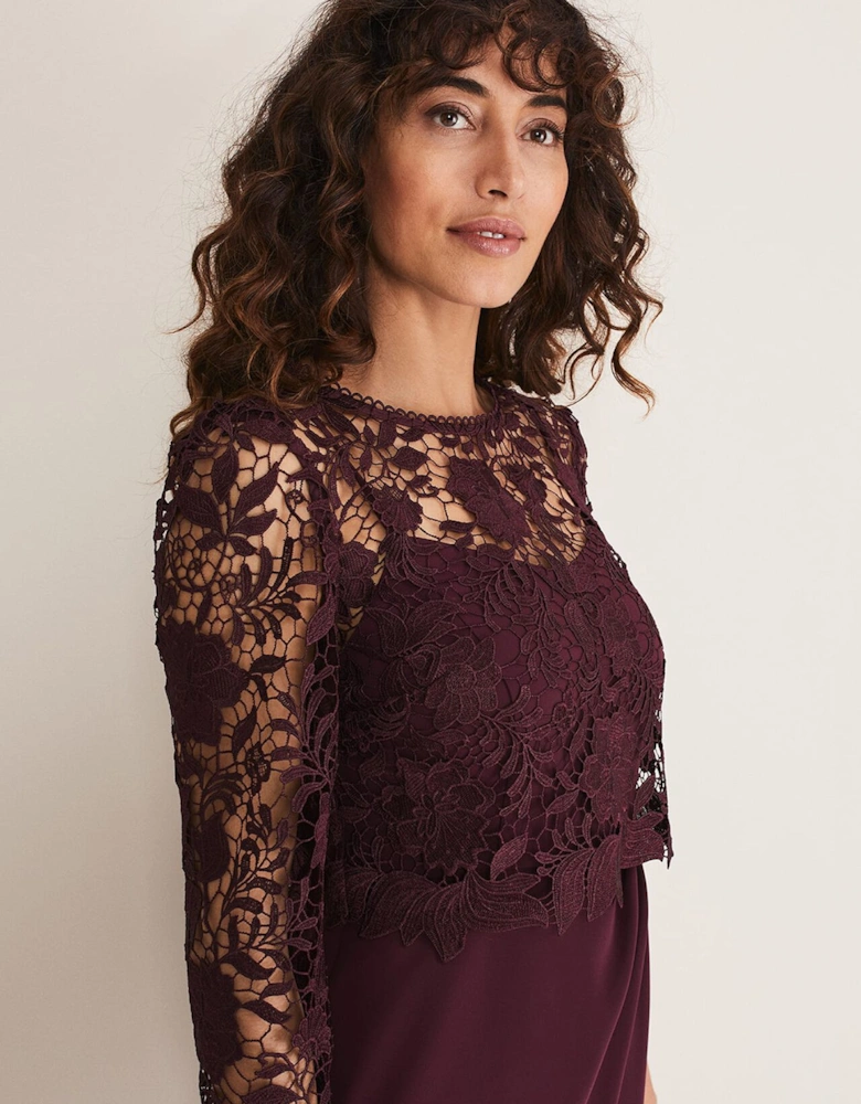 Adeline Double Layer Lace Dress