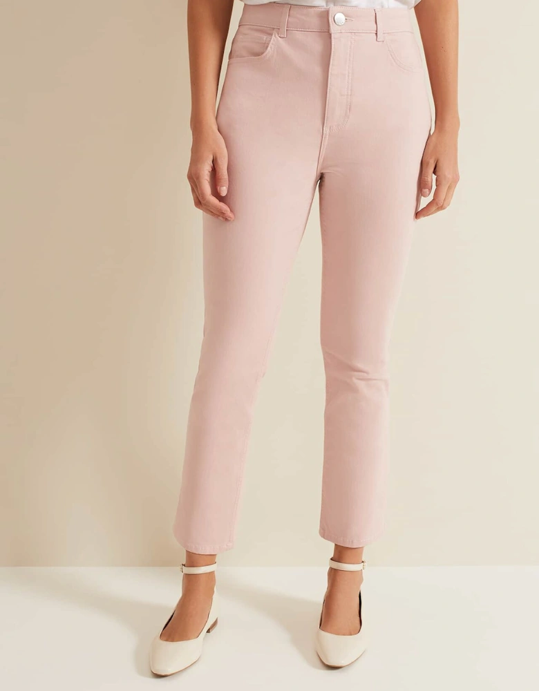 Lindsey Cropped Straight Leg Jeans