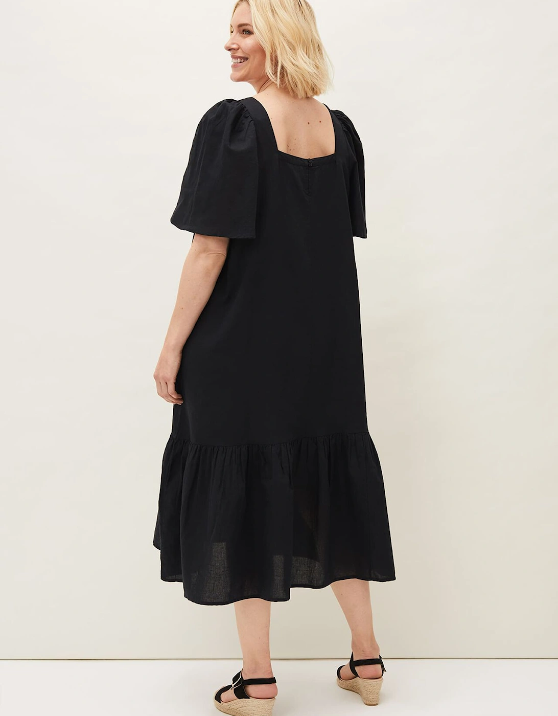 Claria Linen Midi Dress