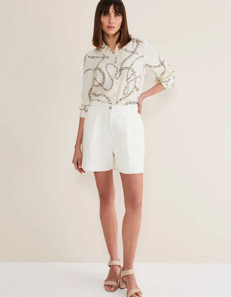 Auden Cream Suit Shorts