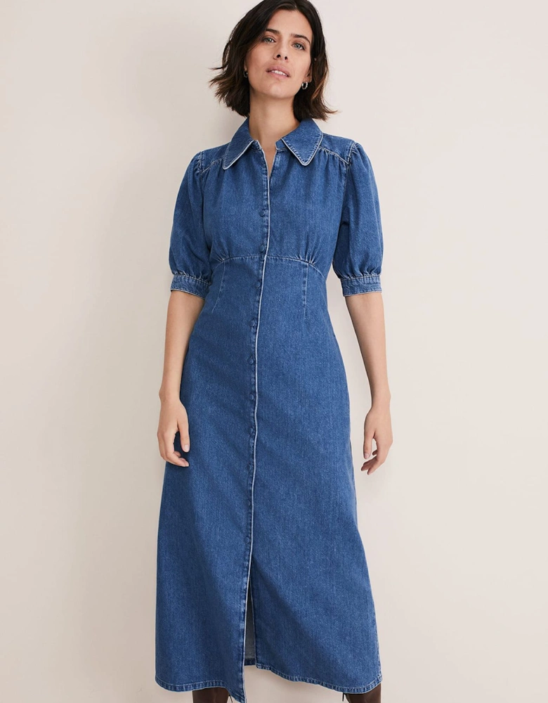 Cosette Denim Midaxi Dress