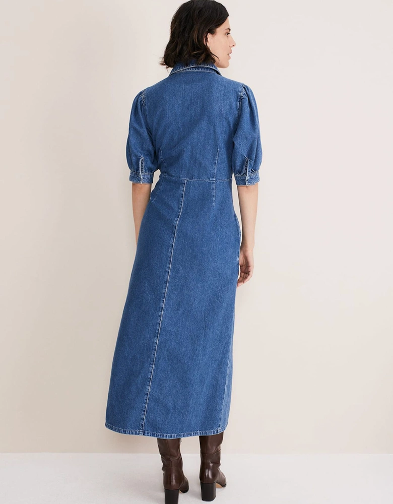 Cosette Denim Midaxi Dress