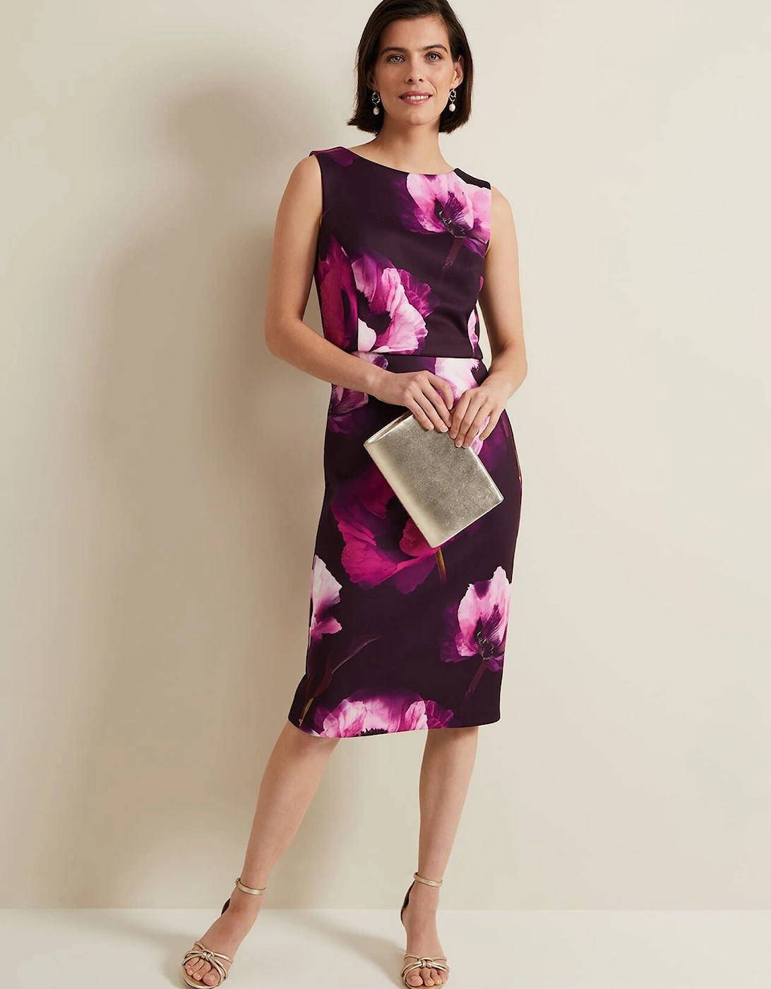 Christie Printed Scuba Midi Dress