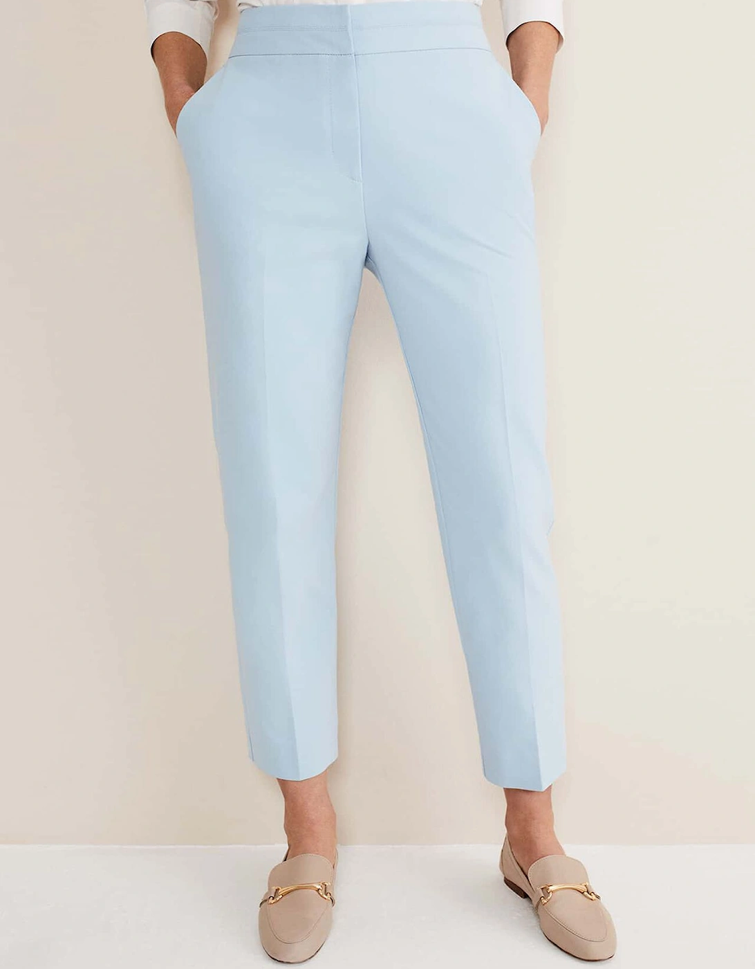 Julianna Cropped Straight Leg Trousers