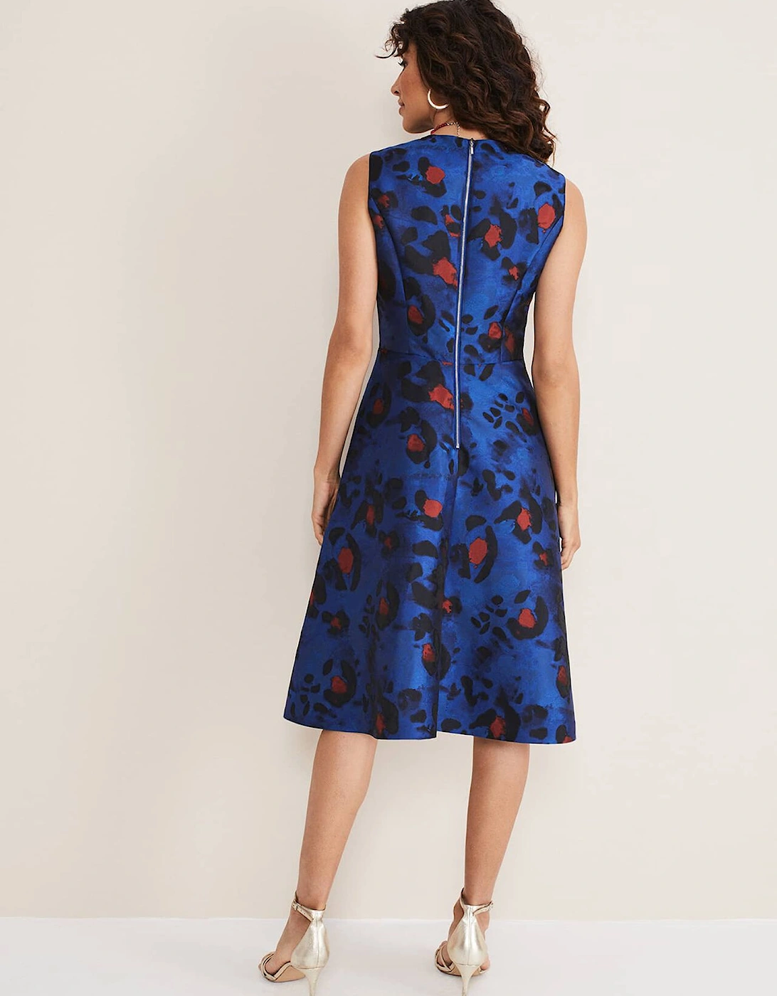 Clarisse Print Jacquard Dress