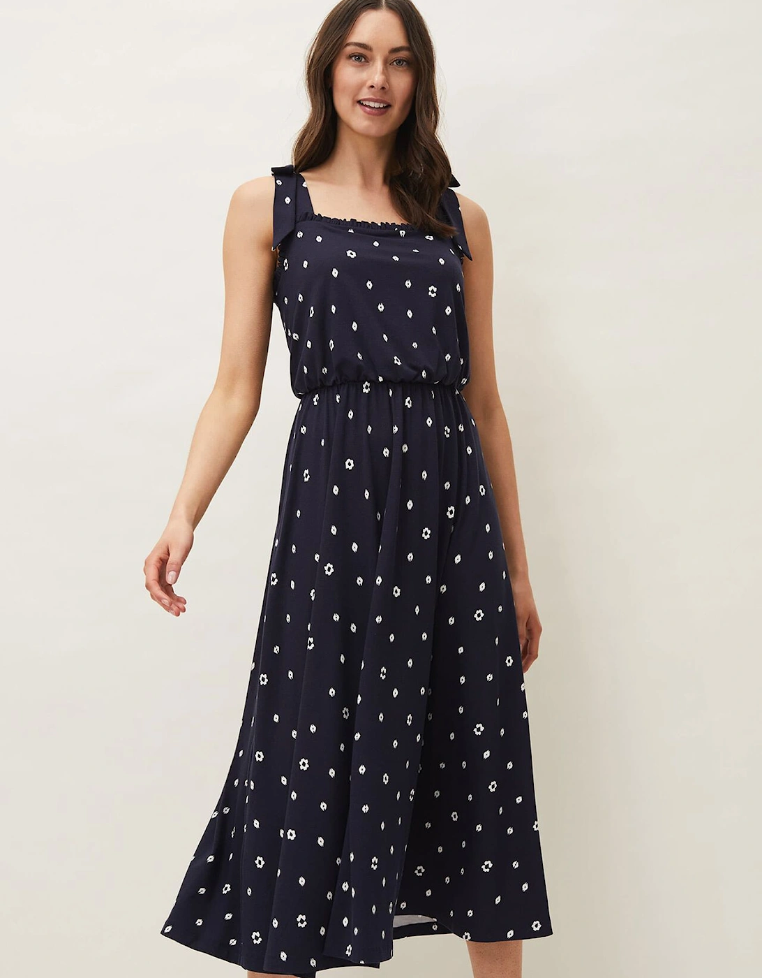 Allanna Floral Midi Dress, 7 of 6