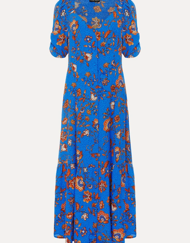 Adriel Paisley Midi Dress