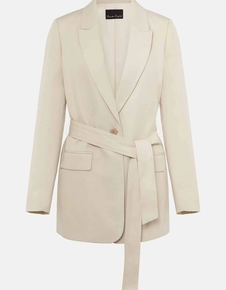 Inessa Linen Belted Blazer