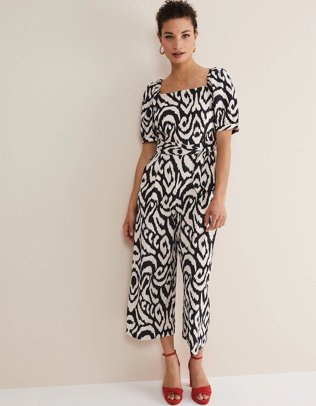 Sara Ikat Wide Leg Jumpsuit, 6 of 5