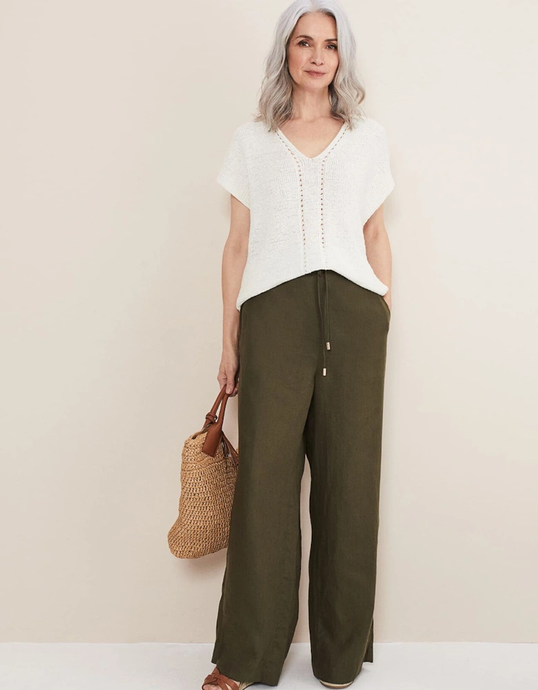 Lolita Drawstring Linen Trouser