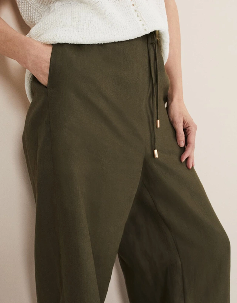 Lolita Drawstring Linen Trouser