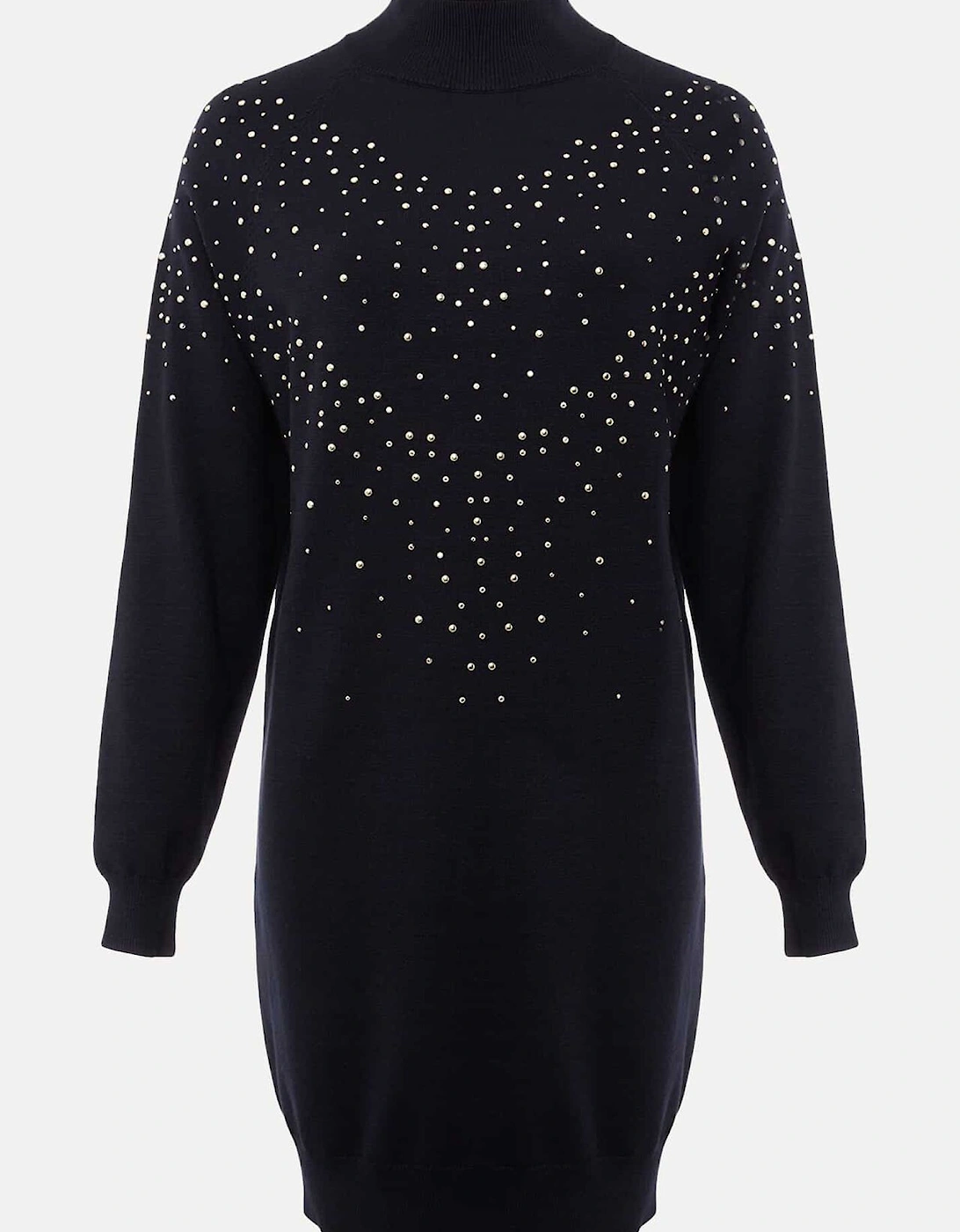 Helena Gold Stud Knit Dress