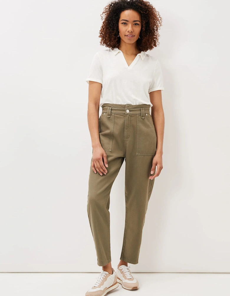 Nadina Paper Bag Waist Jeans