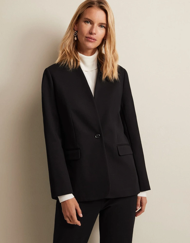 Devin Black Ponte Blazer