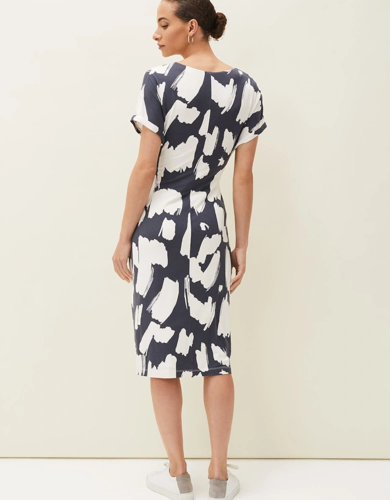 Dotterel Abstract Print Dress