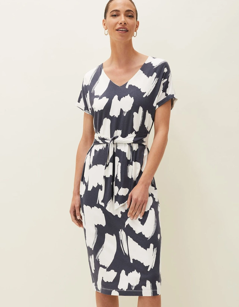 Dotterel Abstract Print Dress