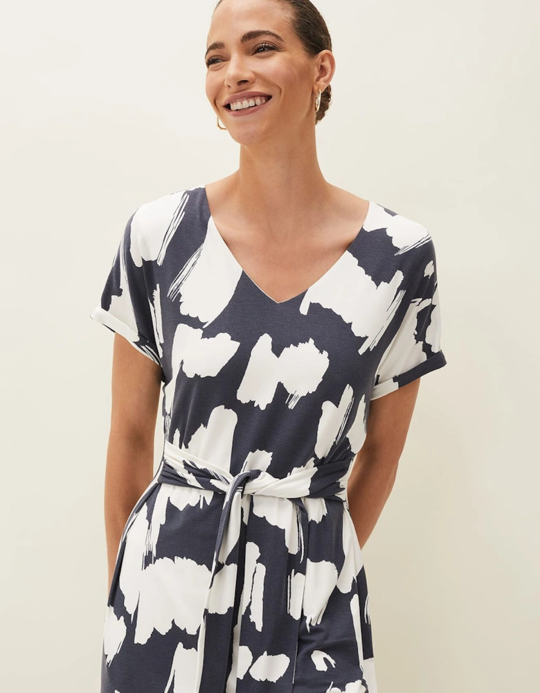 Dotterel Abstract Print Dress