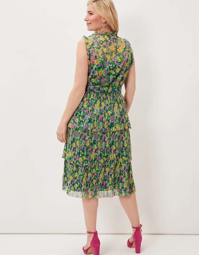 Heidi Printed Plisse Co-Ord Skirt