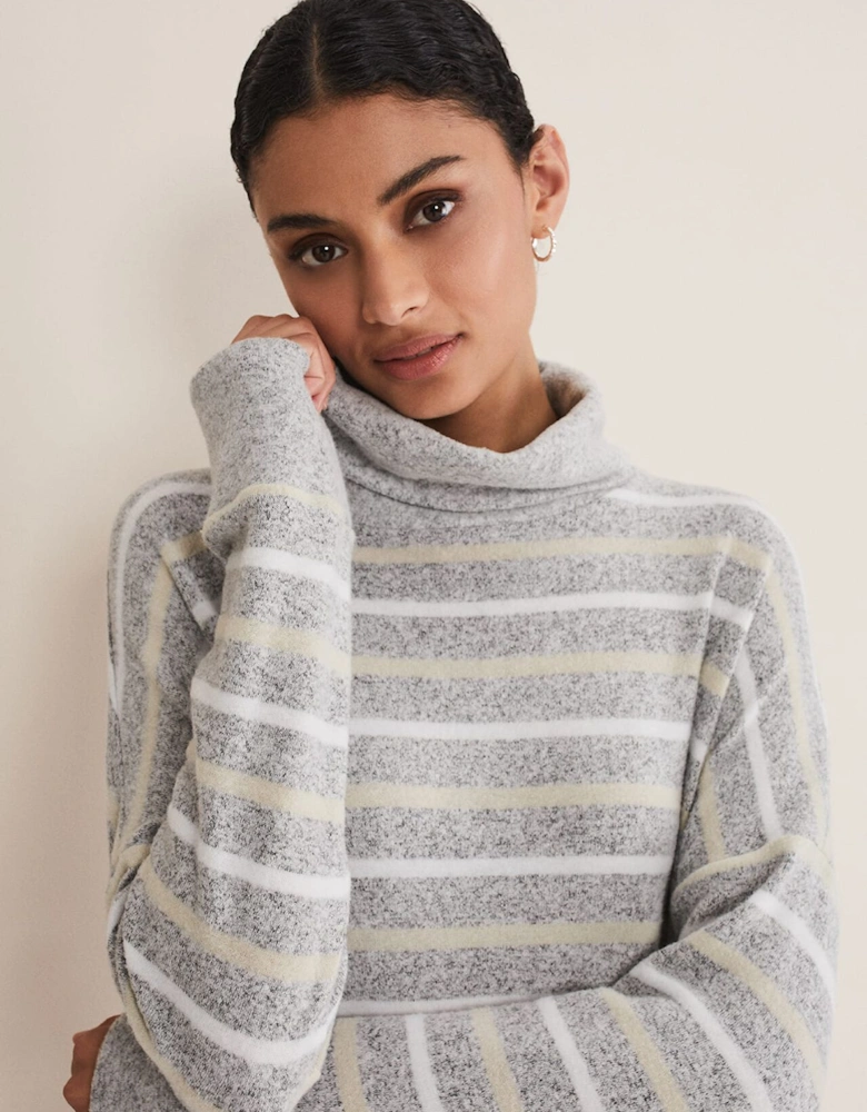 Leya Stripe Snuggle Top