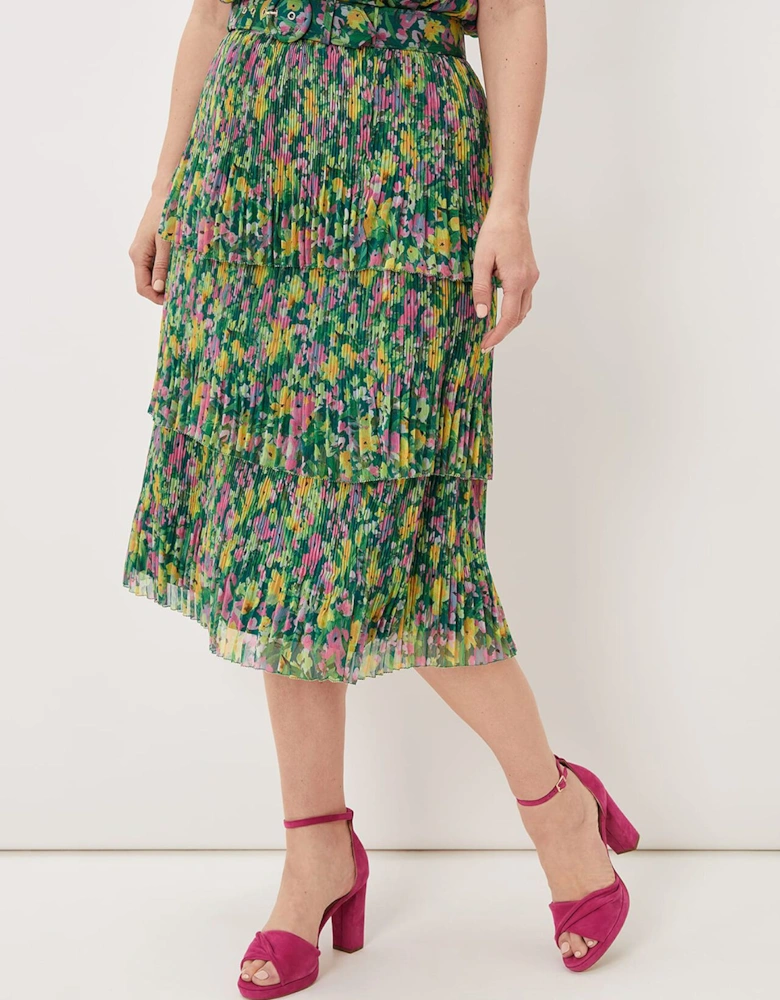 Heidi Printed Plisse Co-Ord Skirt